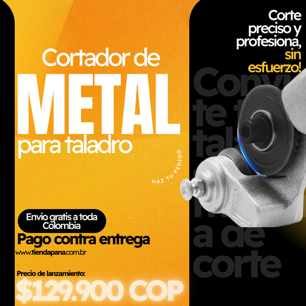 Cortador de Metal para Taladro – Corta como Tesoura Eléctrica Qualquer Lámina!