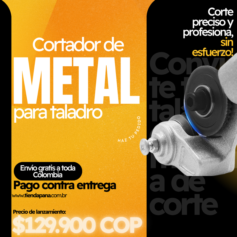 Cortador de Metal para Taladro – Corta como Tesoura Eléctrica Qualquer Lámina!